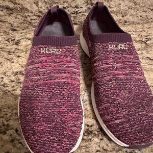 KURU Purple and Pink Knit Footwear10 1/2